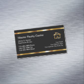 Upscale vastgoedontwerp visitekaartje magneet (Voorbeeld)