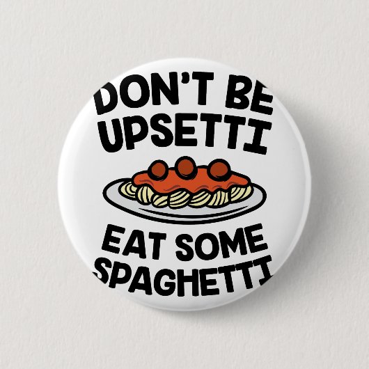 Upsetti Spaghetti Ronde Button 5,7 Cm (Voorkant)