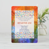 Upsherin First Haircut Jewish Boy 3rd Birthday I Kaart (Staand voorkant)