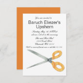 Upshernish Invitation Upsherin Invitations (Devant / Derrière)