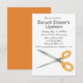 Upshernish Invitation Upsherin Invitations (Devant / Derrière)