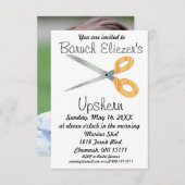 Upshernish Uitnodiging Upshern Upsherin Uitnodigin (Voorkant / Achterkant)