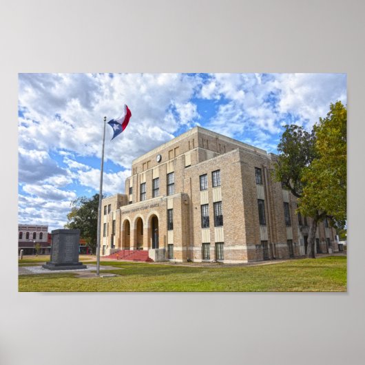 Upshur County Courthouse, Gilmer, Texas Poster (Voorkant)