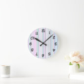 Upside down pastel clock ronde klok (Huis)