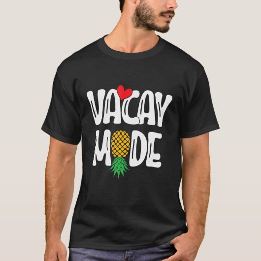 Upside Down Pineapple Sharing Swinger Vacation T-shirt (Voorkant)