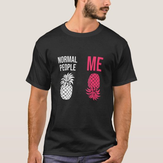 Upside Down Pineapple To Vanilla Swinger Joke T-shirt (Voorkant)