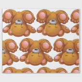 Upside Down Teddy Bear Cadeaupapier (Vlak)
