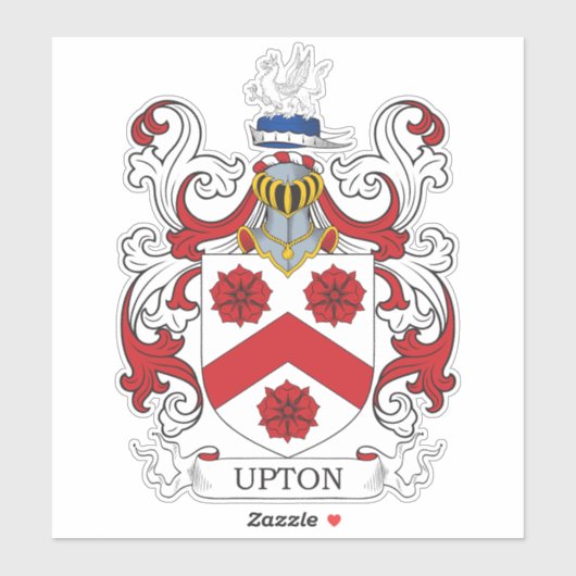 Upton familiewapen sticker (Vel)