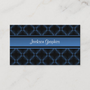 Uptown Elegance Visitekaartje, Electric Blue Visitekaartje