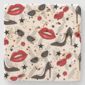 Uptown Girl Stenen Onderzetter (Voorkant)