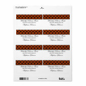 Uptown Glam Fancy Halloween Étiquettes de cuisson (Feuille entière)