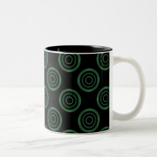 Uptown Posh Mok, Bright Green Tweekleurige Koffiemok