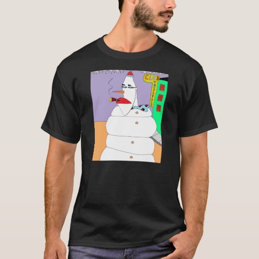 Uptown Snowman T-shirt (Voorkant)