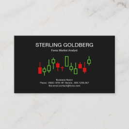 Uptrend Movement Stock Exchange Graph Forex Dealer Visitekaartje