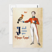 Upupa Epops Briefkaart (Voorkant / Achterkant)