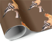 Upupa epops epops Tiled Pattern Cadeaupapier (Rol Hoek)