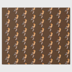Upupa epops epops Tiled Pattern Cadeaupapier