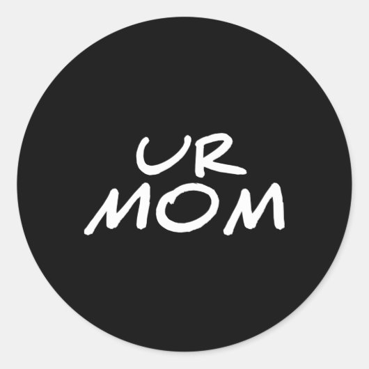 Ur mam ronde sticker (Voorkant)
