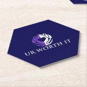 UR Worth It Kartonnen Onderzetters (Schuin)