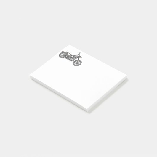 Urale motorfiets post-it® notes (Schuin)