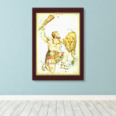 Urania's Mirror, sterrenkunde Hemelkaart Canvas Afdruk (Insitu (Houten vloer))