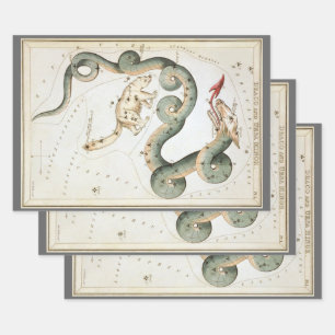 Urania's Mirror,  sterrenkunde Hemelkaart Inpakpapier Vel