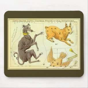 Urania's Mirror,  sterrenkunde Hemelkaart Muismat