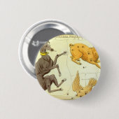 Urania's Mirror,  sterrenkunde Hemelkaart Ronde Button 5,7 Cm (Voorkant /achterkant)