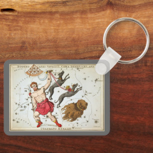 Urania's Mirror,  sterrenkunde Hemelkaart Sleutelhanger