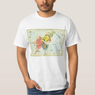 Urania's Mirror,  sterrenkunde Hemelkaart T-shirt