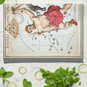 Urania's Mirror, sterrenkunde Hemelkaart Theedoek (Gevouwen)