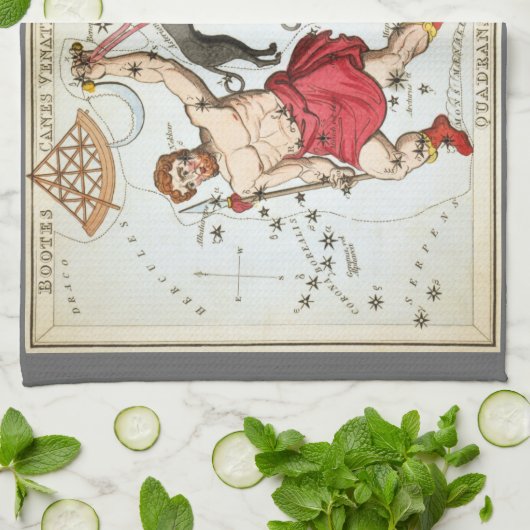 Urania's Mirror, sterrenkunde Hemelkaart Theedoek (Gevouwen)