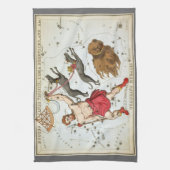 Urania's Mirror, sterrenkunde Hemelkaart Theedoek (Verticaal)