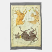 Urania's Mirror, sterrenkunde Hemelkaart Theedoek (Verticaal)