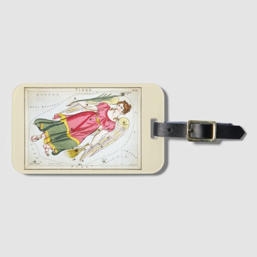 Urania's Mirror, Virgo Constellation Bagagelabel (Voorkant (horizontaal))