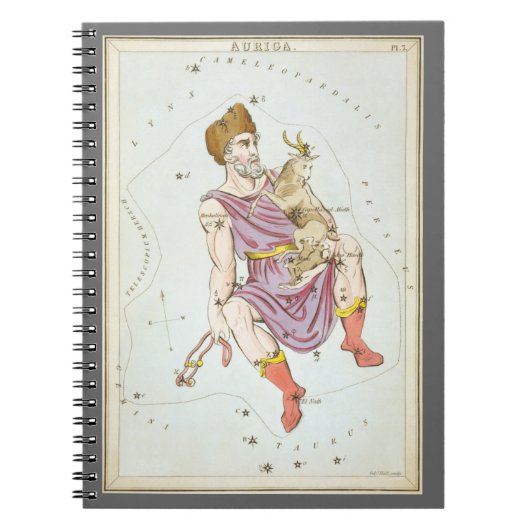 Urania's Spiegel, Antieke Astronomie Hemelkaart Notitieboek (Voorkant)