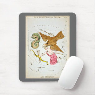 Urania's spiegel, antieke astronomische hemelkaart muismat
