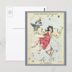 Urania's Spiegel, Antieke Hemelkaart Astronomie Briefkaart