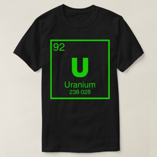 Uranium 92 t-shirt (Design voorkant)