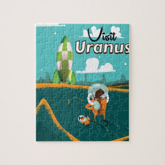 Uranus cartoon Reisposter Legpuzzel (Verticaal)