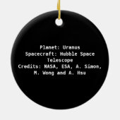 Uranus Ceramic Ornament (Achterkant)