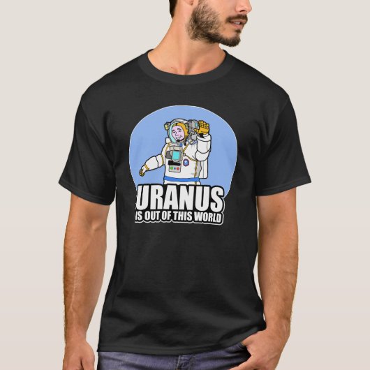 Uranus is uit deze wereld t-shirt (Voorkant)