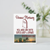 Uranus Mortuary Briefkaart (Staand voorkant)