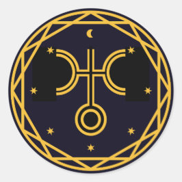 Uranus Occultische Celestial Party Ronde Sticker