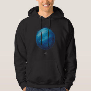 Uranus Planeet Kunstwerk – Kosmische ruimte Illust Hoodie