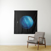 Uranus Planeet Kunstwerk – Kosmische ruimte Illust Wandkleed (In Situ (horizontaal))