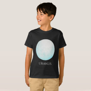 Uranus Planet Waterverf Kind T T-shirt