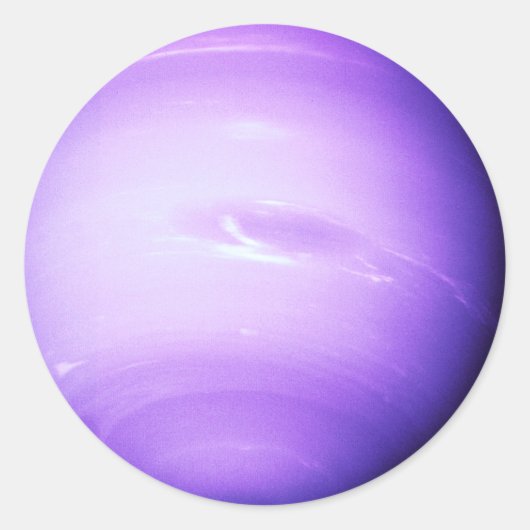 Uranus Ronde Sticker (Voorkant)