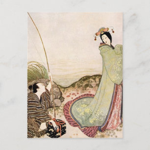 “Urashima Taro” van Edmund Dulac Briefkaart