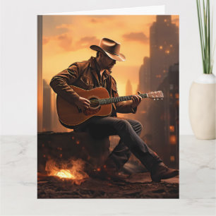 Urbain Cowboy Bonne CARTE DE SALUT D'Anniversaire